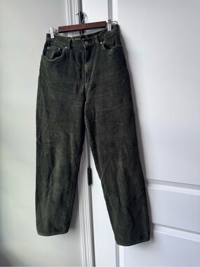 Vintage 90s Lauren Ralph Lauren Olive Corduroy Pants Women’s Size 8
